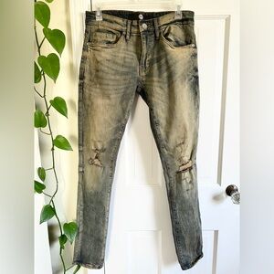 Jordan Craig Ross Distressed Skinny Jeans Men’s Size 28x32 Desert Storm Wash